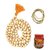Spherulemuster Tulsi Mala (108+1) Beads Orange Thread with Chandan Tika
