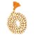 Spherulemuster Tulsi Mala (108+1) Beads Orange Thread with Chandan Tika