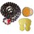 Spherulemuster Kamal Gatta (Lotus Seeds) 108 Beads Mala with Laxmi Charan Paduka (Set of 3)|Free Chandan Tika|