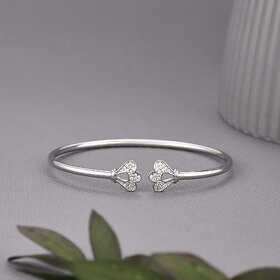 Trio Silver Plated Cuff Bracelet