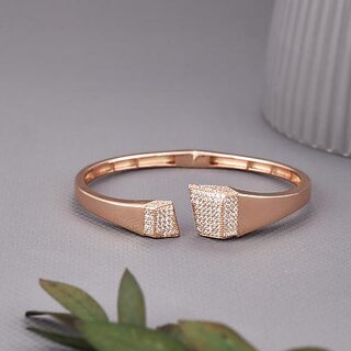 Rose Gold Plated Cuff Bracelet
