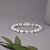 Cubic Round Cut Silver Bracelet