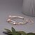 Fancy Double Layer Rose Metal Bracelet