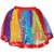 Kaku Fancy Dresses Rainbow Tu Tu Skirt/Summer Fluffy / Tulle Skirt For Kids / Tutus Dancing Pettiskirt - Multicolor