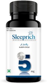 Enrrich One Sleeprich Nutraceuticals Melatonin Capsules 5mg ( Pack of1)