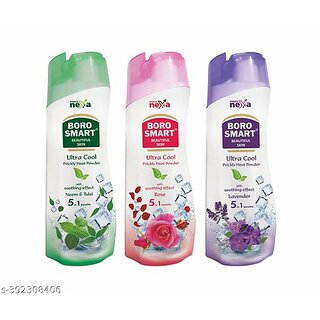 Boro Smart Talcum Powder Beautiful Skin Cool Cool Talcum Powder 150g (Pack Of 3)