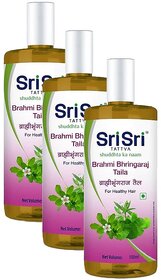 Sri Sri Brahmi Bhringaraj Taila For Hair Oil - 100ml (Pack Of 3)