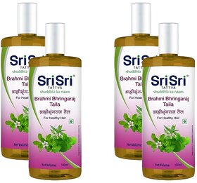 Sri Sri Brahmi Bhringaraj Taila For Hair Oil - 100ml (Pack Of 4)
