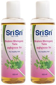 Sri Sri Tattva Brahmi Bhringaraj Hair Oil - Pack Of 2 (100ml)