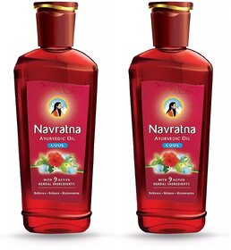 Navratna Cool Hair Oil - Pack Of 2 (200ml)
