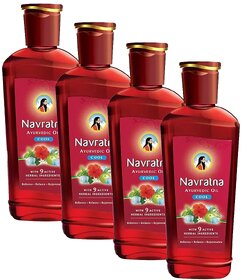 Navratna Ayurved Cool Oil - 500ml (Pack Of 4)