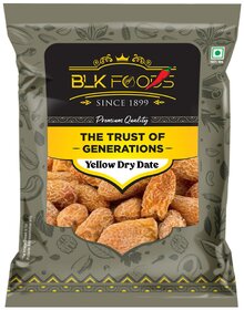 BLK Foods Yellow Dry Dates 250Gm | Chuara | Energy Booster Dates For Ramzaan / Holi
