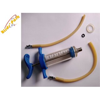 Bird Feeding Silicone Tubes with Needle Size8Gx1 inch with 7 inch Tube+30ml Syringe-Good for Australian Parakeet Cockat
