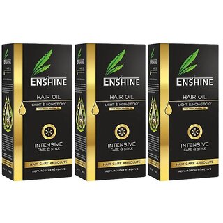 Enshine Light & Non-Sticky Medicated Hair Oil - 100ml (Pack Of 3)