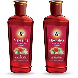 Navratna Cool Hair Oil - Pack Of 2 (200ml)