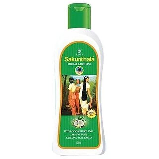 Sakunthala Herbal Hair Tone (with Gooseberry, Jasmine Buds & Coconut Oil based Hair Oil) - 80 ml (Pack of 1)
