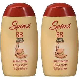 Spinz BB Instant Brightness Face Talc Powder - 25g (Pack Of 2)