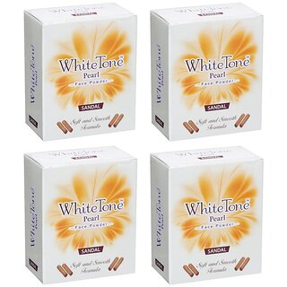 WhiteTone Pearl Sandal Face Powder - 50g (Pack Of 4)
