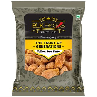 BLK Foods Yellow Dry Dates 250Gm | Chuara | Energy Booster Dates For Ramzaan / Holi
