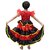Kaku Fancy Dresses Senorita Gown  Spanish Gown  Spanish Flamenco Dance Skirts for Girls