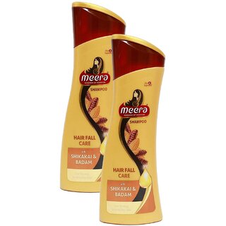 Meera Hair Fall Care Shampoo Bottle - Pack Of 2 (80ml)