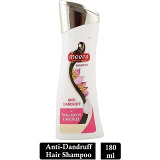 Meera Anti Dandruff Hair Care Shampoo Bottle - Pack Of 1 (180ml)