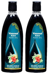 Vasmol Black Hair Oil - 100ml (Pack Of 2)