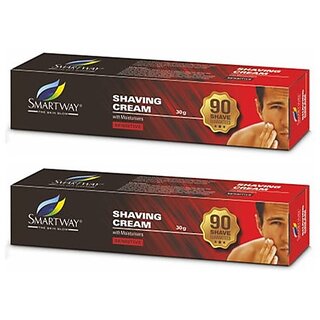 Smartway Shaving With Moisturisers Cream - 30gm (Pack Of 2)