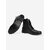 HATS OFF ACCESSORIES Men Mid-Top Black Leather Regular Boots