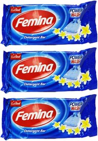 Cutee Femina Detergent Power Wash Bar - 175g (Pack Of 3)
