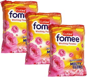 Cutee Fomee Washing Powder - Pack Of 3 (1kg)