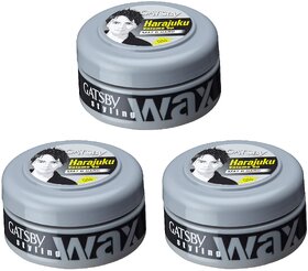 GATSBY Mat & Hard Styling Wax - 75g (Pack Of 3)
