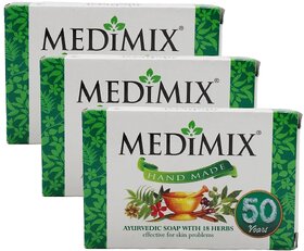 Medimix Hand Made Ayurved Soap - 75g (Pack Of 3)