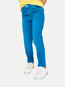 Girls Skinny Fit Light Blue  Denim Pants