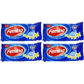 Cutee Femina Detergent Power Wash Bar - 175g (Pack Of 4)