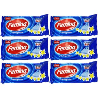 Cutee Femina Detergent Power Wash Bar - 175g (Pack Of 6)