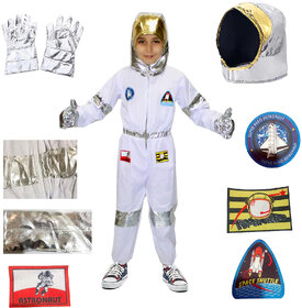 Kaku Fancy Dresses Space Astronaut Cosplay Costume - For Boys  Girls (White)