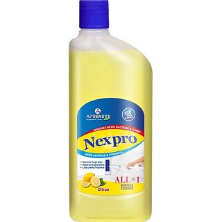 Apsensys Care NEXPRO Disinfectant Surface and Floor Cleaner Liquid, Citrus - 500 ml (500 ml)