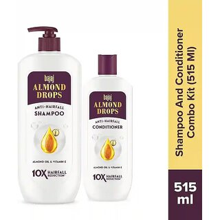 Bajaj Almond Combo Hair Care Kit Shampoo And Conditioner -515ml