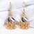 LUCKY JEWELLERY Gold Plated Black And White Color Meenakari Jhumki Earring For Girls & Women (125-CHJM1-1148-BLW)