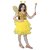 Kaku Fancy Dresses Yellow Butterfly Insect Costume Set -Yellow, for Girls