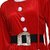 Kaku Fancy Dresses Santa Clause Fancy Dress Costume in Velvet Fabric For Girls with Cap, Belt and Bag - Red-White