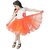 Kaku Fancy Dresses Orange Frock For Girls Western Dance Costume