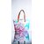 tote handbag in digital printed fabric for women and girls