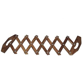 Kaku Fancy Dresses Punjabi Bhangra Dance Accessory  Bhangda Sapp Clapper  Bangra Scissor Sapp Instrument - Brown