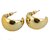 Lucky Jewellery Designer 18k Gold Plated Cashew Design Earring For Girls & Women (75-CHEP-1209)