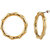 Lucky Jewellery Designer 18k Gold Plated Click-Top Round Bamboo Hoop Earrings For Girls & Women (75-CHTP-1203)