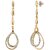 Lucky Jewellery Designer 18k Gold Plated Stylish Fancy Long Hanging Earrings For Girls & Women (150-CHEA1-1002C)