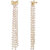 Lucky Jewellery Designer White Color Pearl Chain Fringe Dangle Earrings For Girls & Women (450-CHEM-1222)