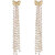 Lucky Jewellery Designer White Color Pearl Chain Fringe Dangle Earrings For Girls & Women (450-CHEM-1222)